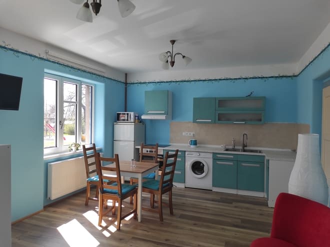 prostor směrem ke kuchyni apartmán jindra