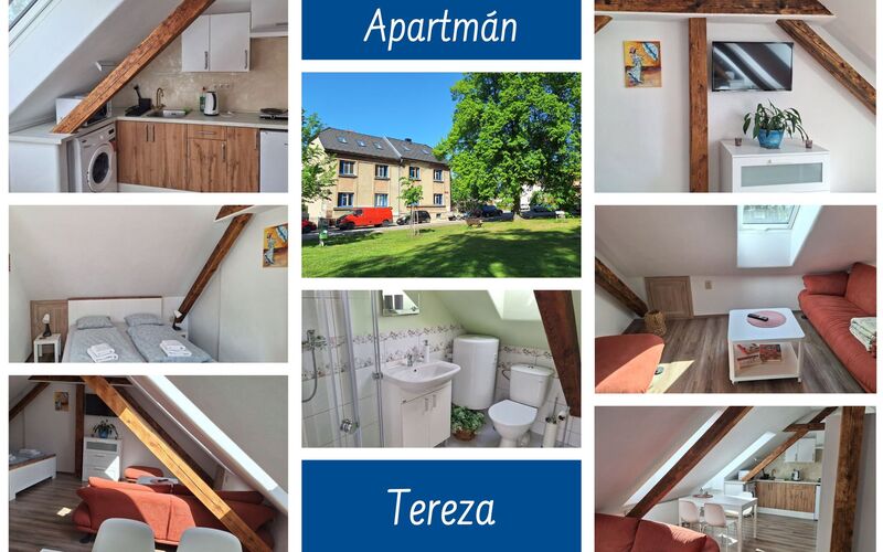kolaz z fotek apartmanu tereza